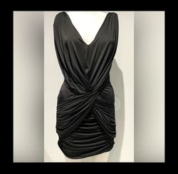 BCBG Black Size 00 Halter Appearance Mini Cocktail Dress on Queenly