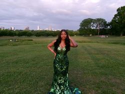 Green Size 4 Mermaid Dress on Queenly