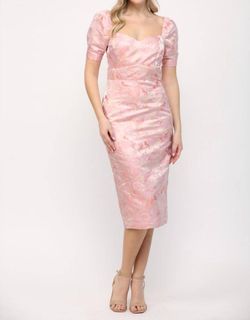 Style 1-102607613-149 Fate Pink Size 12 Tall Height Polyester Plus Size Cocktail Dress on Queenly