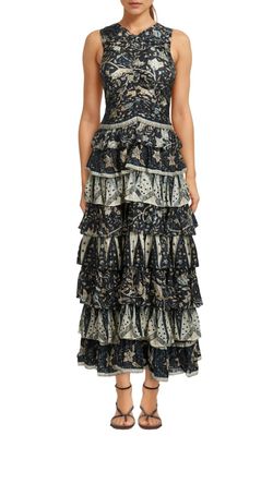 Style 1-1030814878-154 Ulla Johnson Blue Size 10 Free Shipping Cocktail Dress on Queenly