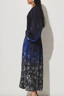 Style 1-1102938305-649 RACHEL COMEY Blue Size 2 Free Shipping Print Ombre Straight Dress on Queenly