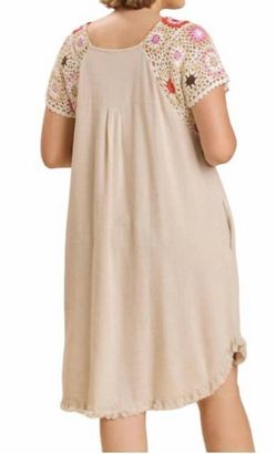 Style 1-1113552007-1691 umgee Nude Size 16 Speakeasy Pockets Plus Size Cocktail Dress on Queenly