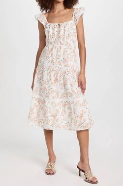 Style 1-1167926652-149 LOST + WANDER White Size 12 Sleeves Keyhole Floral Engagement Cocktail Dress on Queenly