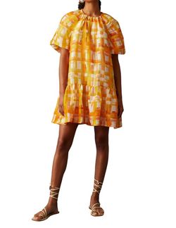 Style 1-1291680709-70 Marie Oliver Yellow Size 0 Sorority Free Shipping Sorority Rush Cocktail Dress on Queenly