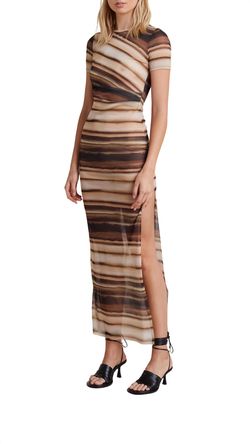 Style 1-1475735150-7793 BEC + BRIDGE Brown Size 2 Mini Military Straight Dress on Queenly