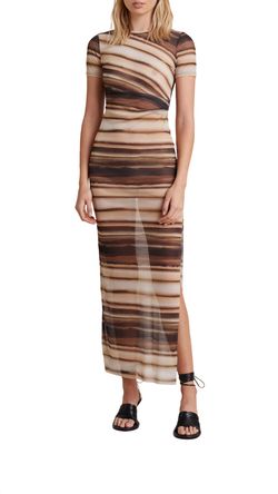 Style 1-1475735150-7793 BEC + BRIDGE Brown Size 2 Free Shipping Tall Height 50 Off Sleeves Straight Dress on Queenly