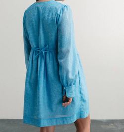 Style 1-178557547-74 Darling Blue Size 4 Sleeves High Neck Mini Cocktail Dress on Queenly