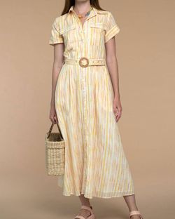 Style 1-179144105-149 Olivia James the Label Yellow Size 12 Tall Height Straight Dress on Queenly
