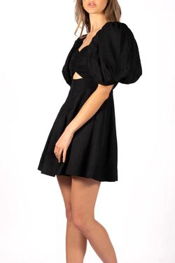 Style 1-1803312693-70 Aureta. Black Size 0 Sorority Rush Summer Cut Out Cocktail Dress on Queenly