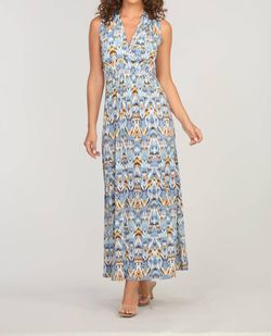 Style 1-1849854320-70 Veronica M Blue Size 0 Polyester Floor Length Straight Dress on Queenly