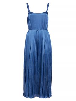 Style 1-2024056153-892 Vince Blue Size 8 Free Shipping Polyester Tall Height Cocktail Dress on Queenly