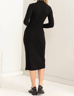 Style 1-2261398155-149 HYFVE Black Size 12 Spandex Sleeves High Neck Cocktail Dress on Queenly