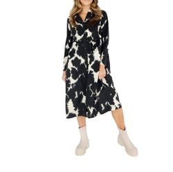 Style 1-2322327181-74 Psophia Black Size 4 1-2322327181-74 Print Cocktail Dress on Queenly