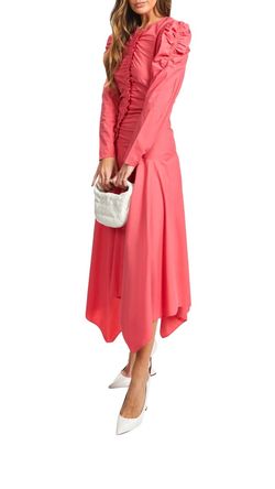 Style 1-2399006132-917 Ulla Johnson Pink Size 2 Floor Length Straight Dress on Queenly