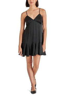 Style 1-2484063631-892 STEVE MADDEN Black Size 8 Polyester Sorority Cocktail Dress on Queenly