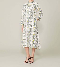 Style 1-2563169533-70 Maison De Papillon White Size 0 Long Sleeve Print Sleeves Cocktail Dress on Queenly