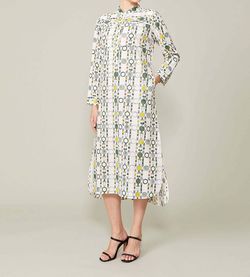 Style 1-2563169533-892 Maison De Papillon White Size 8 Pattern Sleeves Sunday Cocktail Dress on Queenly