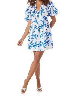 Style 1-2711746136-2901 Crosby by Mollie Burch White Size 8 Floral Free Shipping Cocktail Dress on Queenly