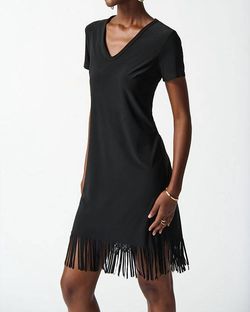 Style 1-2774907638-1498 Joseph Ribkoff Black Tie Size 4 Summer Sleeves Sorority Rush Cocktail Dress on Queenly