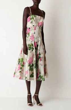 Style 1-2799320919-1219 Oscar de la Renta Pink Size 4 Print Tall Height Cocktail Dress on Queenly