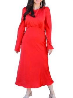 Style 1-2898726995-3471 LUCY PARIS Red Size 4 Floor Length Straight Dress on Queenly