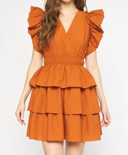 Style 1-29192517-892 entro Orange Size 8 Polyester Sheer Free Shipping Cocktail Dress on Queenly