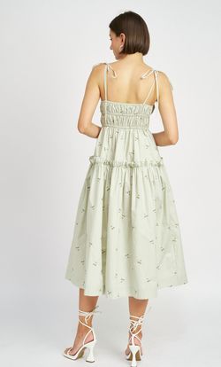 Style 1-2941788670-149 En Saison Green Size 12 Square Neck Floral Cocktail Dress on Queenly