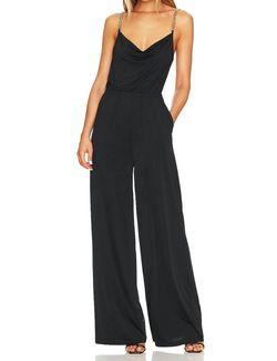 Style 1-2955840876-149 L'Agence Black Size 12 Polyester Pockets Free Shipping Jumpsuit Dress on Queenly