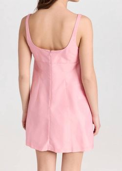 Style 1-3069526815-70 Amanda Uprichard Pink Size 0 Pockets Square Neck Mini Cocktail Dress on Queenly