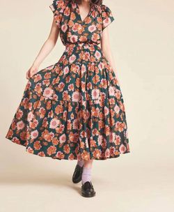 Style 1-3121662745-892 TROVATA Orange Size 8 Print Cocktail Dress on Queenly