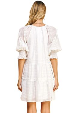 Style 1-3274765468-892 PINCH White Size 8 Tall Height Sorority Rush Sorority Casual Cocktail Dress on Queenly