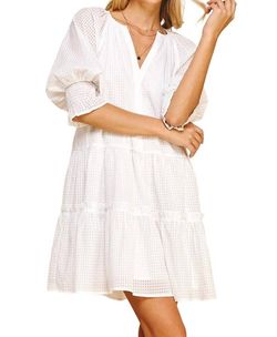 Style 1-3274765468-892 PINCH White Size 8 Mini Casual Cocktail Dress on Queenly