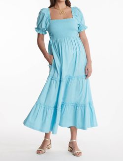 Style 1-3458764371-149 Tyler Boe Blue Size 12 Pockets Sleeves Free Shipping Cocktail Dress on Queenly