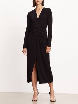 Style 1-3568371341-70 Velvet by Graham & Spencer Black Size 0 V Neck Free Shipping Tall Height Cocktail Dress on Queenly
