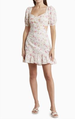 Style 1-3630015749-149 ASTR Pink Size 12 Sleeves Embroidery Cocktail Dress on Queenly