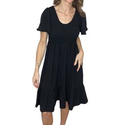 Style 1-367685380-1464 Haptics Black Size 28 Sorority Summer Casual Sorority Rush Jersey Cocktail Dress on Queenly