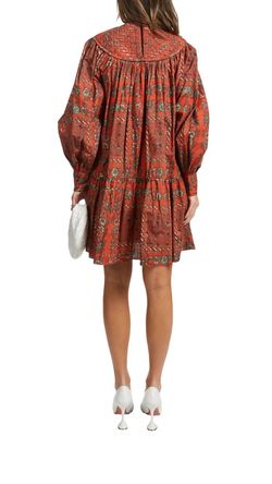 Style 1-3742568553-3425 Ulla Johnson Orange Size 6 Sleeves Mini Cocktail Dress on Queenly