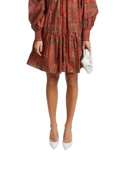 Style 1-3742568553-3425 Ulla Johnson Orange Size 6 Summer Tall Height Sorority Cocktail Dress on Queenly