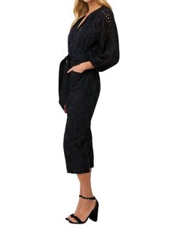 Style 1-3811231229-74 Cleobella Black Size 4 Sleeves Belt 1-3811231229-74 Jumpsuit Dress on Queenly