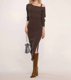 Style 1-3864551690-149 heartloom Brown Size 12 Free Shipping Jersey Polyester Plus Size Cocktail Dress on Queenly