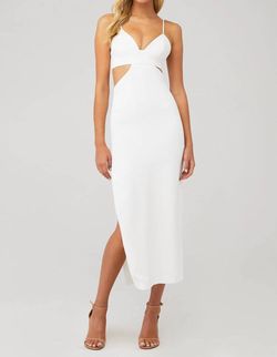 Style 1-3899874893-70 BARDOT White Size 0 Bachelorette Side Slit Cocktail Dress on Queenly