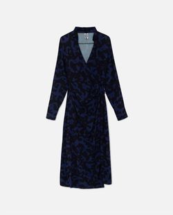 Style 1-3944367013-1691 WILD PONY Blue Size 16 Plus Size Floral Long Sleeve Cocktail Dress on Queenly