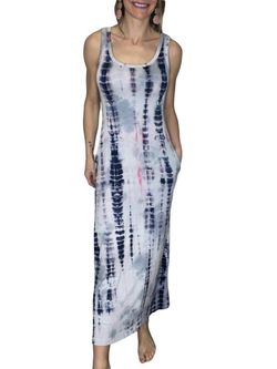 Style 1-3985747837-149 White Birch Blue Size 12 Plus Size Spandex Jersey Pockets Straight Dress on Queenly