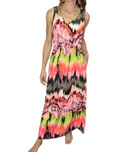 Style 1-4064133701-1464 White Birch Pink Size 28 Pockets Jersey Polyester Plus Size Straight Dress on Queenly