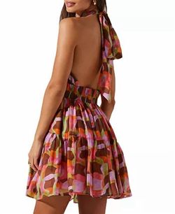 Style 1-4096177045-149 ASTR Brown Size 12 Mini Cocktail Dress on Queenly