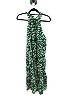 Style 1-416367076-892 THML Green Size 8 Halter Free Shipping Polyester Tall Height Cocktail Dress on Queenly