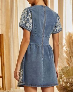 Style 1-4174001243-892 Savanna Jane Blue Size 8 Free Shipping Sleeves Cocktail Dress on Queenly