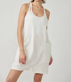 Style 1-460944337-74 Free People White Size 4 Bridal Shower Jumpsuit Dress on Queenly