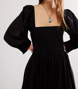 Style 1-612215493-70 Free People Black Size 0 Tall Height 1-612215493-70 Polyester Sorority Cocktail Dress on Queenly