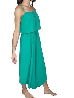 Style 1-889969827-149 Sew In Love Green Size 12 Polyester Wedding Guest Free Shipping Jumpsuit Dress on Queenly